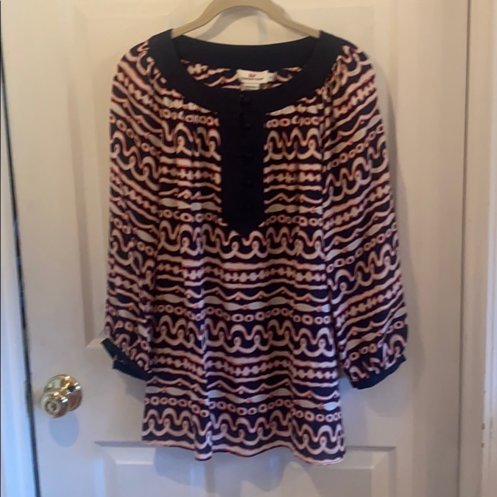 Vineyard Vines S Seascape Nwt Blouse Top